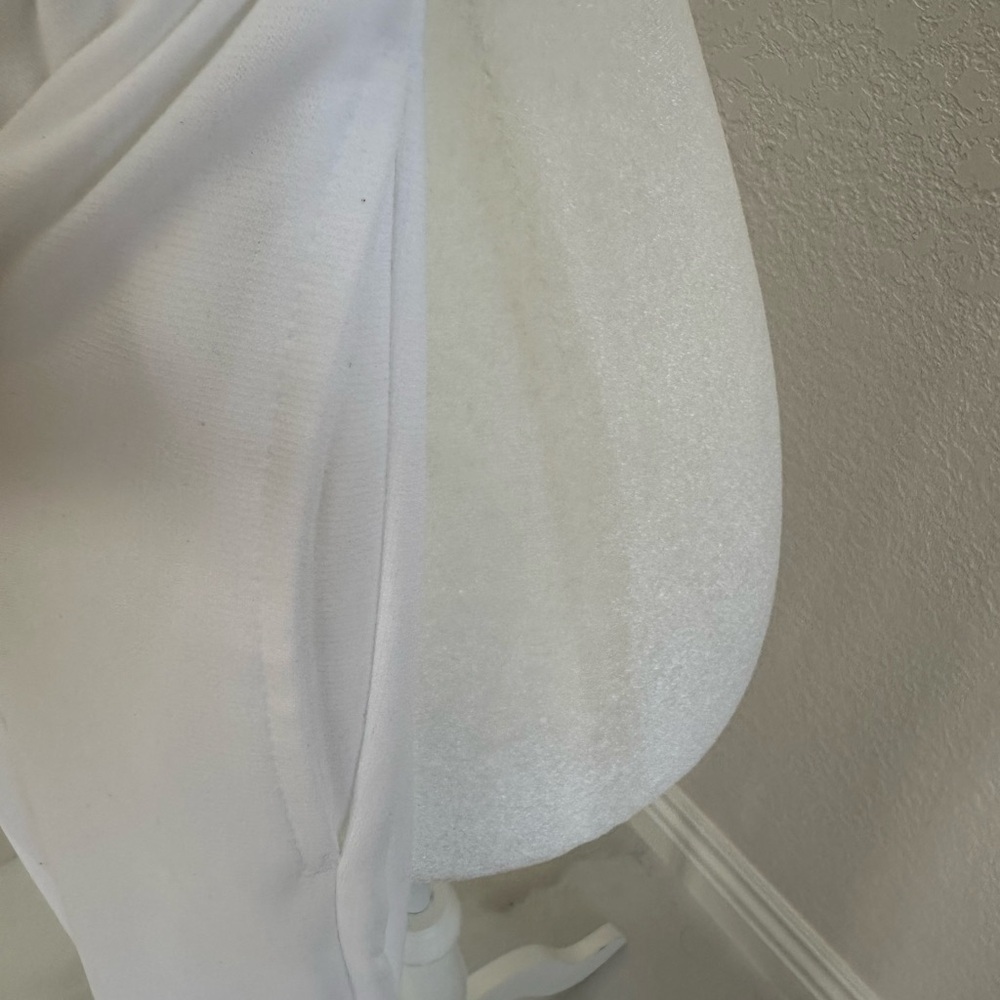 Sara Morgan Elastic Waistband Pull on White Pants Size 10 - Picture 3 of 6